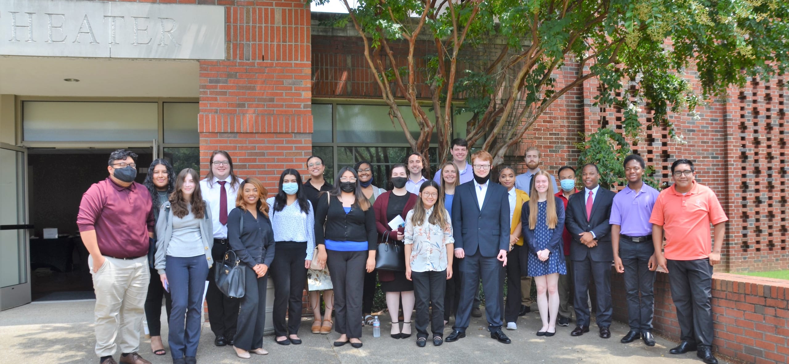 Group of CBU students and faculty mentor